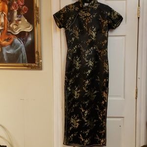 CHINATOWN CHINESE MAXI DRESS SIZE 38